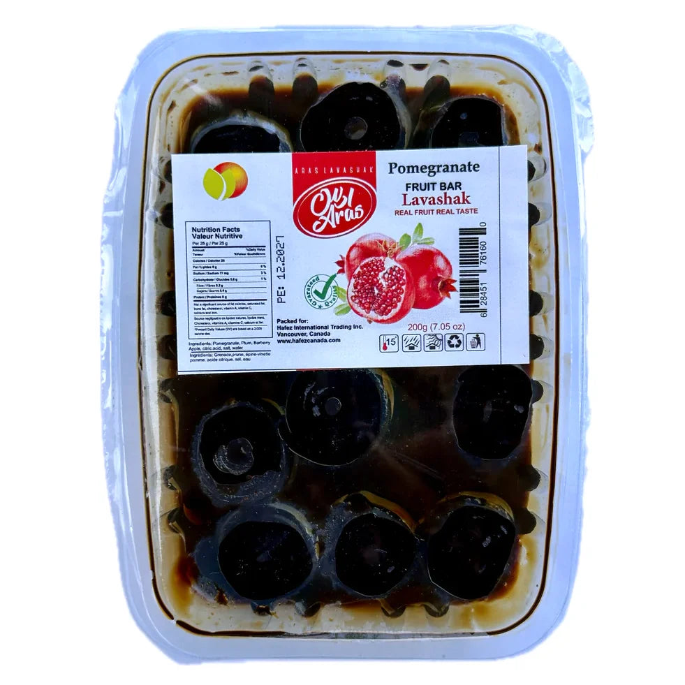 Aras Wet Rolled Pomegranate Fruit Bar (Lavashak Anar)