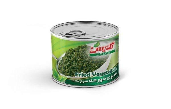 Goldis Fried Ghormeh Sabzi Herbs Weight 480 gm 16 oz. سبزی قورمه سرخ شده