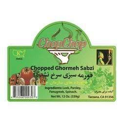 CHOP CHOP CHOPPED SABZI GHORMEH قورمه سبزی سرخ نشده