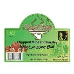 CHOP CHOP CHOPPED MINT & PARSLEY نعناع جعفری سرخ نشده