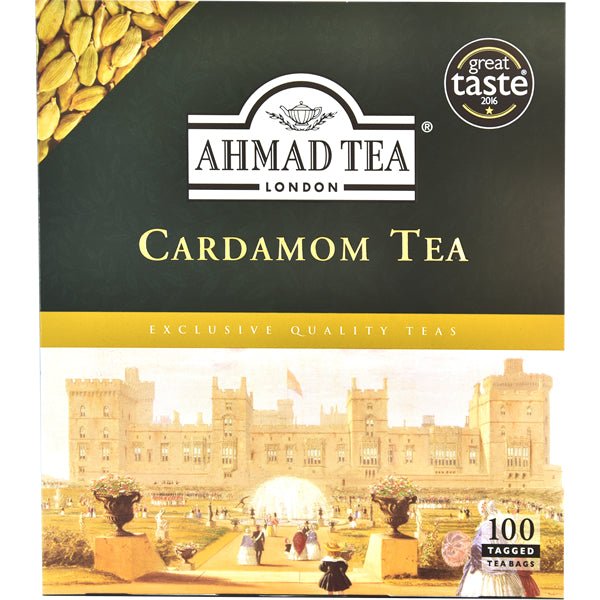 Ahmad Cardamom Tea 100 Tagged Tea Bags