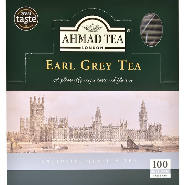 Ahmad Earl Grey Tea 100 Tea Bags (Enveloped)