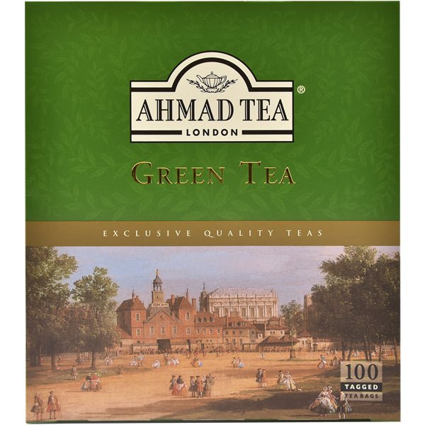 Ahmad Green Tea 100 Tagged Tea Bags