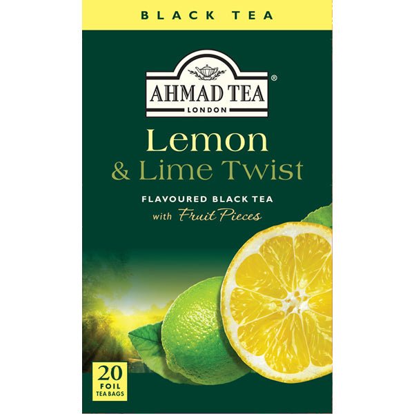 Ahmad Lemon & Lime Twist Black Tea 20 Tea Bags 1.4 oz.