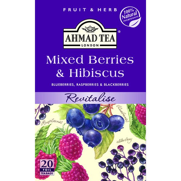 Ahmad Mixed Berries Herbal Tea 20 Tea Bags 1.4 oz.