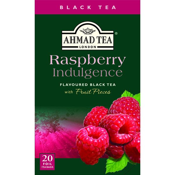 Ahmad Raspberry Indulgence Flavoured Black Tea 20 Tea Bags 1.4 oz.