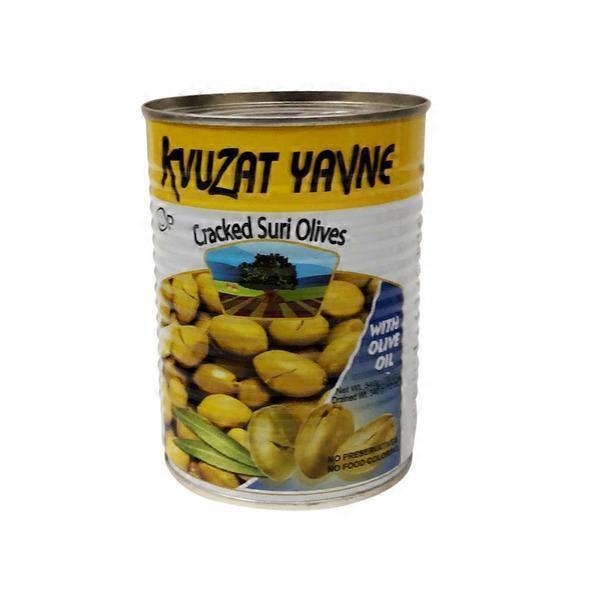 Kvuzat Yavne Green Cracked Oriental Suri Olives - Freshkala
