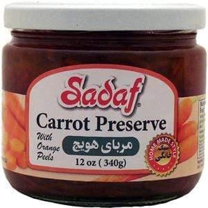 Sadaf Carrot Preserve with Orange Peels 12 oz. مربای هویج صدف