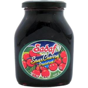 Sadaf Sour Cherry Preserve 15.5 oz. مربای البالو صدف