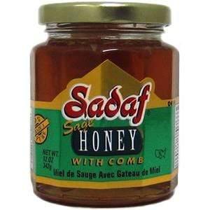 Sadaf Honey Sage With Comb 12 oz. عسل با موم صدف