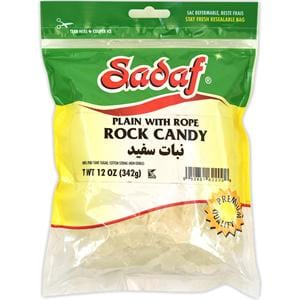 Sadaf Rock Candy Plain with Rope 12 oz. نبات سفید