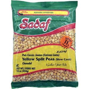 Sadaf Yellow Split Peas - Slow Cook 16 oz لپه دیرپز صدف