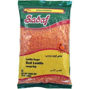 Sadaf Red Lentils 24 oz عدس قرمز صدف