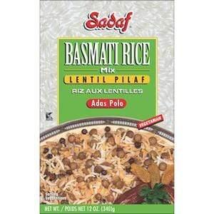 Sadaf Basmati Rice Mix Lentils Pilaf - Adas Polo 12 oz عدس پلو