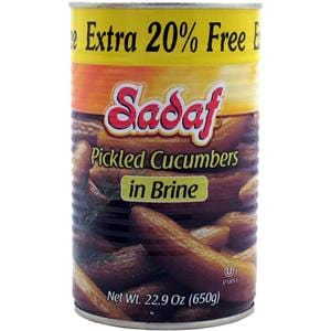 Sadaf Pickled Cucumbers in Brine Extra 20% 22.8 oz. khiarshoor  خیارشور
