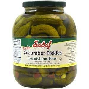 Sadaf Cucumber Pickles Cornichons Fins 46.60 oz. خیارشور