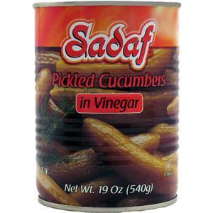Sadaf Pickled Cucumbers in Vinegar 19 oz. خیارشور