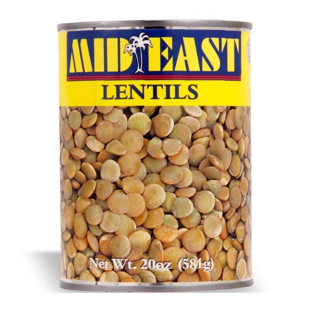 M.E. GREEN LENTILS CANS 20 OZ - Freshkala