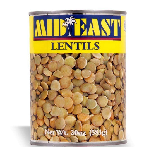 M.E. GREEN LENTILS CANS 20 OZ - Freshkala