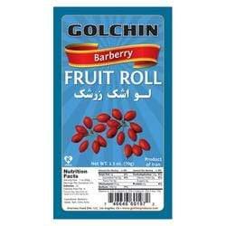 GOLCHIN BARBERRY FRUIT ROLLS (ZERESHK)  لواشک زرشک گلچین  lavashak zereshk