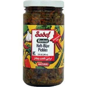 Sadaf Kosher Haft Bijar Pickles 12 oz. ترشی هفت بیجار