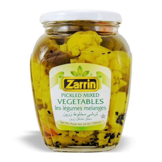 ZARRIN MIXED VEGETABLE PICKLE 24OZ ترشی مخلوط زرین,Turshi Makhlot