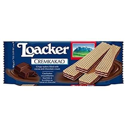 Loacker Wafers, Chocolate, Wrapper