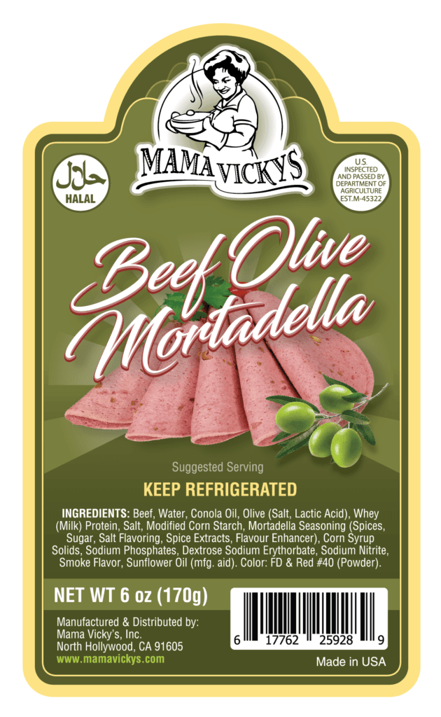 Halal Beef Olive Mortadella