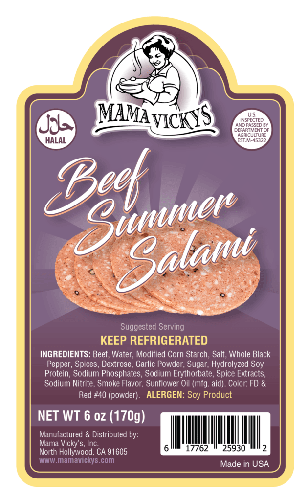 Halal BEEF SUMMER SALAMI کالباس