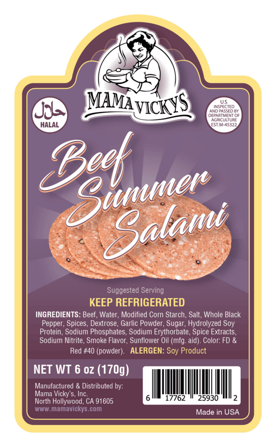 Halal BEEF SUMMER SALAMI کالباس