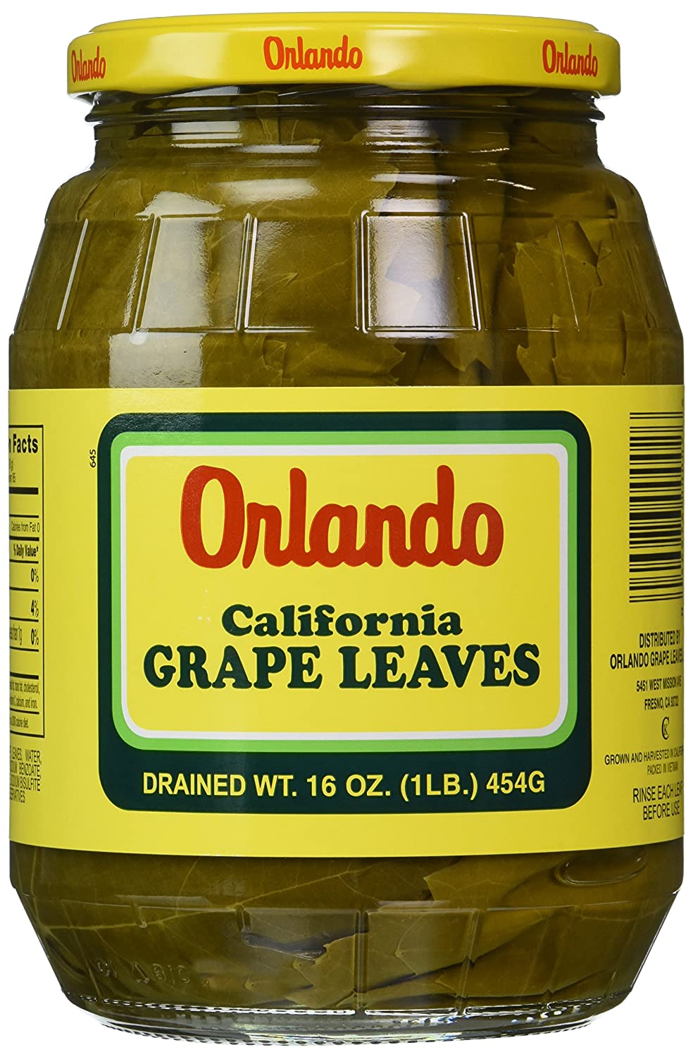 Orlando Grape Leaves In Jar, Barg Dolmeh