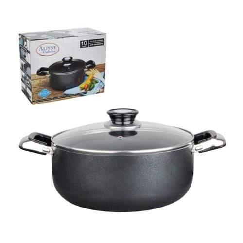 Dutch Oven Aluminum 10Qt Nonstick coating Gray  قابلمه الومینیم 