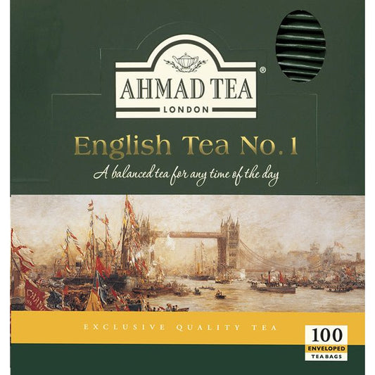 Ahmad English Tea No. 1  100 Tea Bags (Enveloped)