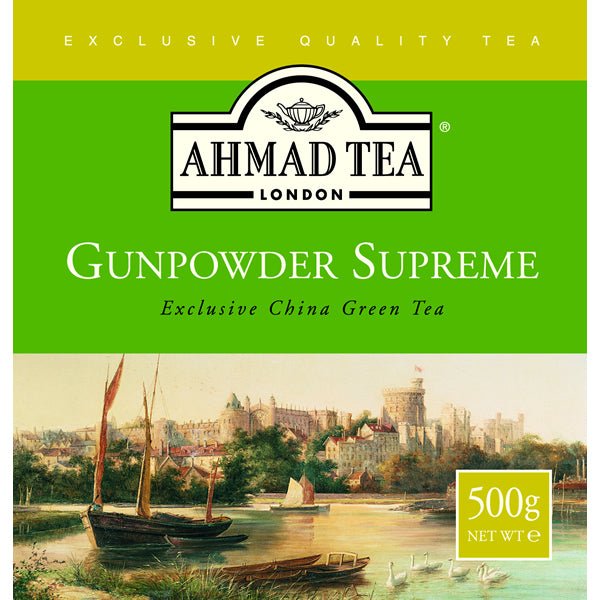 Ahmad Gunpowder Supreme Tea - China Green Tea 17.6 oz.
