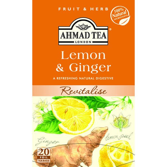 Ahmad Lemon & Ginger Tea 20 TB