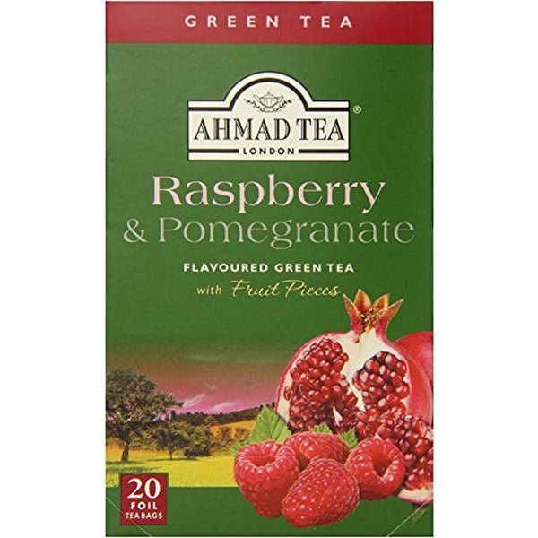 Ahmad Raspberry & Pomegranate flavoured Green Tea 20 T/B