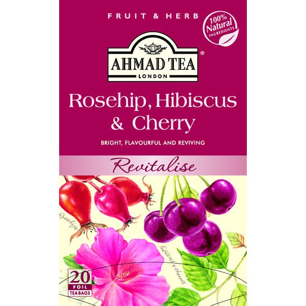Ahmad Rosehip & Cherry Herbal Tea 1.4 oz.