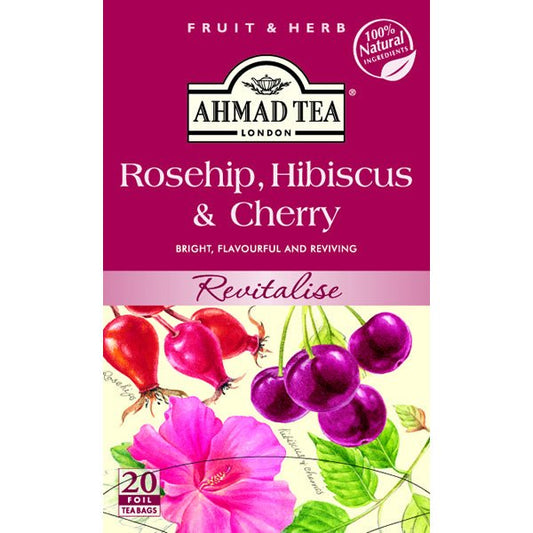 Ahmad Rosehip & Cherry Herbal Tea 1.4 oz.