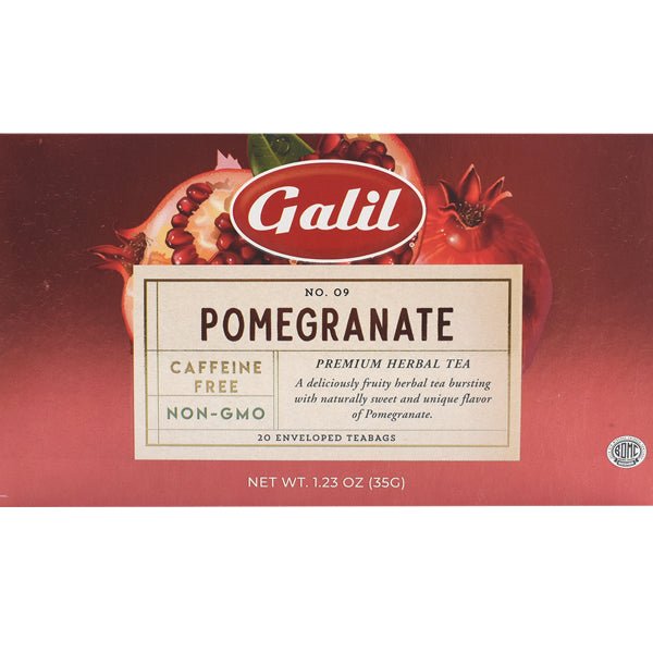 Galil Pomegranate Herbal Tea 20 Tea Bags 1.41 oz.