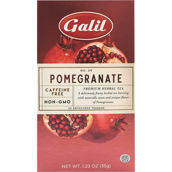 Galil Pomegranate Herbal Tea 20 Tea Bags 1.41 oz.