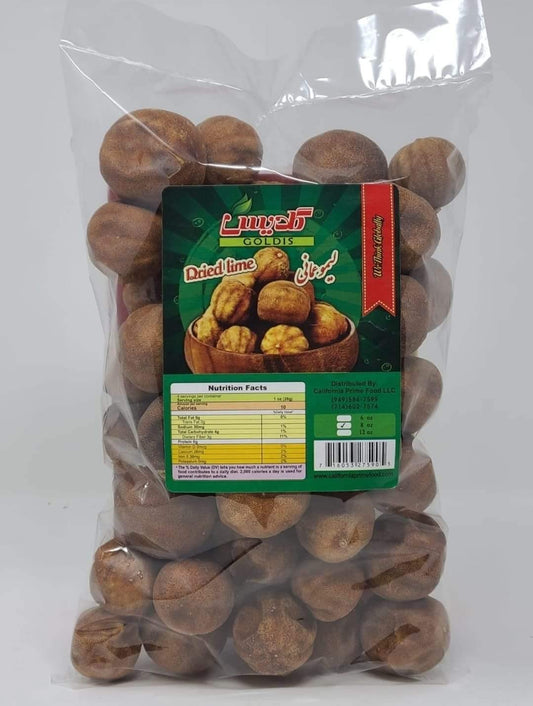 Goldis Dried lime whole لیمو عمانی  limoo amani