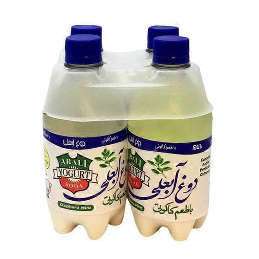 Abali Yogurt Soda Ziziphora Mint 4 x 16 oz   doogh pooneh  دوغ با طعم پونه