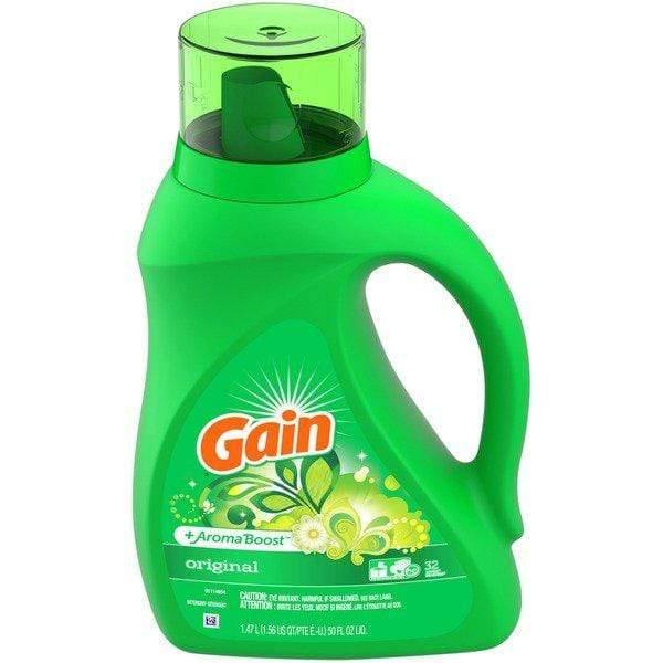 Gain Aroma Boost Laundry Detergent, Original Scent 50 fl oz  مایع رختشویی لاندری
